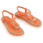 Women’s Classic Bohemian Comfort Sandals – Orange – 9