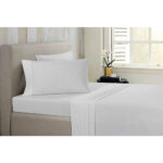 Bibb Home® Antimicrobial Bamboo Sheet Set – King – White