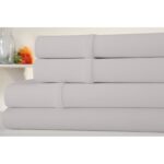 1,000TC Egyptian Cotton Sheet Set by Luxury Home™ – Full – Silver