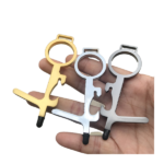 No-Touch Keychain Tool (2-Pack) – Gunmetal Gray