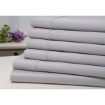Kathy Ireland™ 1,500TC Bamboo Cotton 6-Piece Sheet Set – Queen – Silver Grey