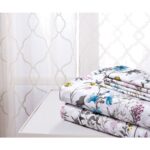 Egyptian Luxury Printed 1800TC Sheet Set by Bibb Home® – Bibb Home Egyptian Luxury 1800 Count Printed 4 Piece Sheet Set, Full – Elegant Floral