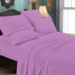 6-Piece Luxurious Super Soft Deep Pocket Premium Bed Sheet Set – Lilac – CalKing