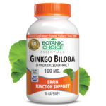 Ginkgo Biloba 100 mg – Memory Support Supplement – 30 Capsules