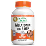 Melatonin 3 mg with 5-HTP – 60 Capsules