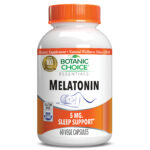 Melatonin 5 mg 60 Vege Vegetarian Capsules – Nighttime Support Supplement – 60 Vegetarian Capsules