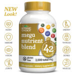 Mega Nutrient Blend – Total Health Support Supplement – 120 Capsules