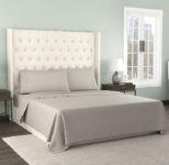 Kathy Ireland® 300-Thread Count Organic Cotton Percale Sheet Set – Queen – Linen