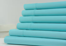 Kathy Ireland® 1,200TC 6-Piece Cotton Sheet Set – Full – Aqua