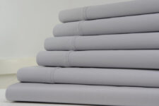 Kathy Ireland® 1,200TC 6-Piece Cotton Sheet Set – Full – Grey