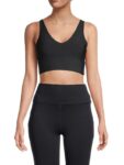 Women’s Solid-hued Sports Bra – Black