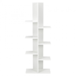 Open Concept 7-Tier Display Bookcase – White