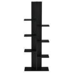 Open Concept 7-Tier Display Bookcase – Black