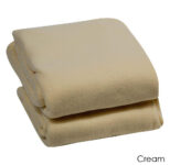 Luxury Home Micro Plush Warm Fleece Blanket – Queen – Cream