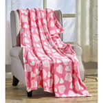 Noble House® Heart-Themed Plush Throw Blankets – Jasmine