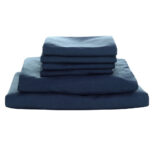 Cheer Collection 1800 Series Microfiber Sheet Set – Queen – Dark Blue