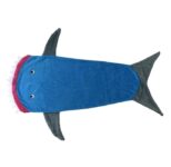 Mermaid or Shark Tail Micro-Mink Blanket – Blue/Gray Shark