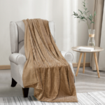Noble House® Montana Braided 50″ x 60″ Throw Blanket – TAUPE