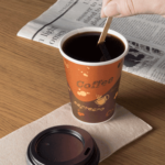 Karat 8oz Paper Hot Cups (80mm), Coffee Print – 1,000 pcs
