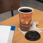Karat 16oz Paper Hot Cups (90mm), Coffee Print – 1,000 pcs
