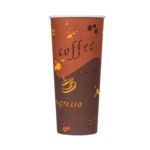 Karat 24oz Paper Hot Cups (90mm), Coffee Print – 500 pcs