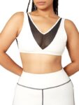 Weworewhat Women’s Mesh Sports Bra – Off White