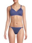Dkny Women’s Active Solid Sports Bra – Blue