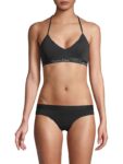 Women’s Motive Stretch-cotton Bralette – Charcoal