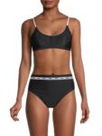 Women’s French Ribbed Bralette – Black
