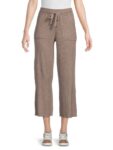 Women’s Georgie Rib Knit Cropped Pants – Ash