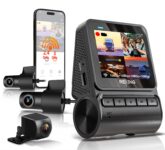 REXING RH2-4 Quad-Channel Dash Cam – 1080p Front, Rear, Cabin, and Exterior Coverage with Wi-Fi, and Optional GPS – RH2-4+64G+GPS Smart Hardwire Kit