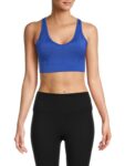 Women’s Scoopneck Sports Bra – Blue Wave
