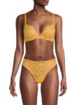 Women’s Padded Lace Demi Bra – Mango