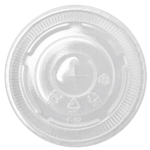 Karat 92mm PET Plastic Flat Lids – 1,000 pcs