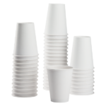 Karat 8oz Paper Hot Cups (80mm), White – 1,000 pcs
