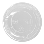 Karat 78mm PET Plastic Flat Lids, No Hole – 1,000 pcs