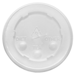 Karat 84mm PS Plastic Flat Lids – 1,000 pcs