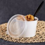 Karat 32 oz PP Plastic Food Container Flat Lids (115mm) – 500 pcs