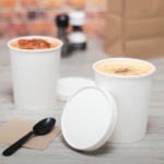 Karat Paper lid for 32 oz Gourmet Paper Cold/Hot Food Containers – 500 pcs
