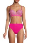 Women’s Floral Lace Full Cup Bra – Pink