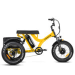 Addmotor Herotri M-365X Electric Trike 750W Motor – Fat Tire Electric Tricycle with Banana Seat – Yellow