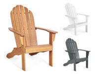 Solid Wood Adirondack Chair – Natural