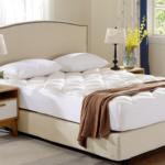 Fitted Bamboo Fabric Mattress Topper by Cheer Collection – Twin XL