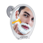 Fogless Shower Mirror with Bonus Scissors and Tweezers  – 2-Pack
