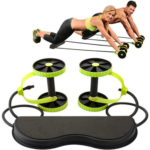 Ab Roller Wheel with Fitness Resistance Bands and Pad