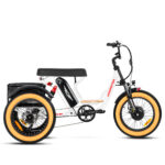 Addmotor Soletri M-366X Etrike for Two Person – Fat Tire 3 Wheel Electric Tricycle for Adult – White