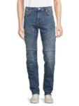Men’s Rocco Moto Relaxed Skinny Jeans – Blue