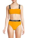 Women’s Logo Shoulder Strap Sports Bra – Mango