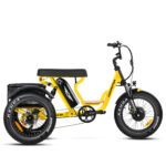 Addmotor Soletri M-366X Etrike for Two Person – Fat Tire 3 Wheel Electric Tricycle for Adult – Yellow