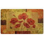 Anti-Fatigue Cushioned Kitchen Mat (2-Pack) – Jacobean Poppy